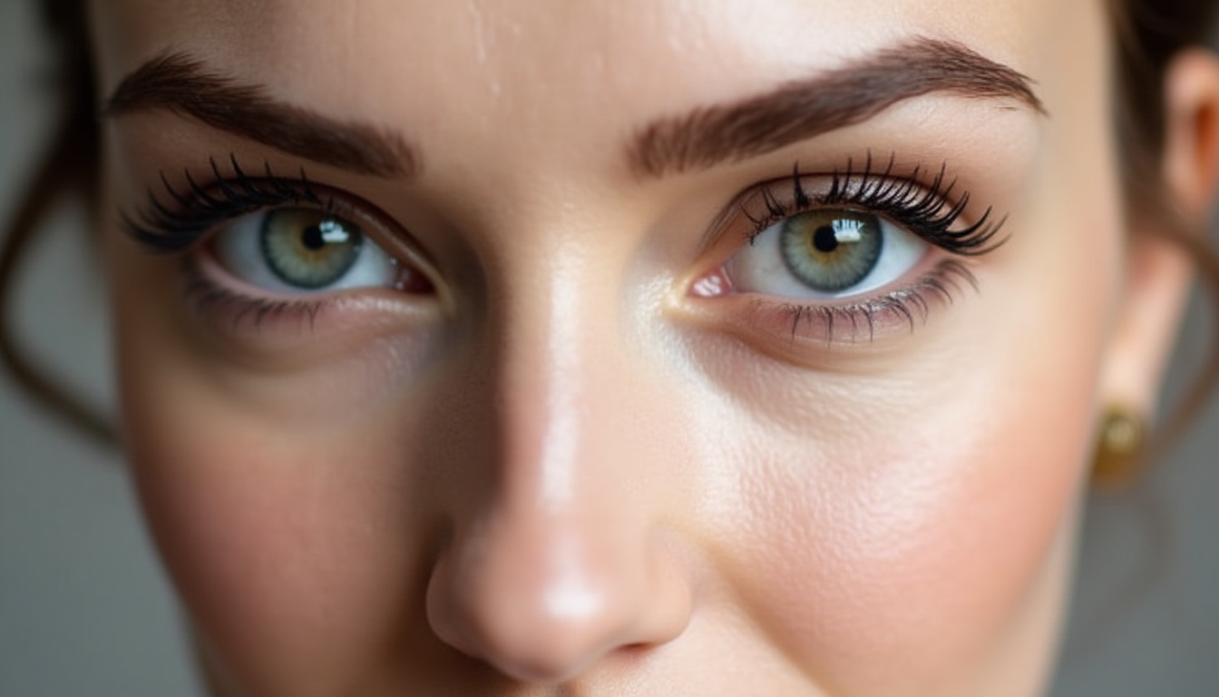 Femeie cu sprâncene perfect definite după microblading în Ploiești