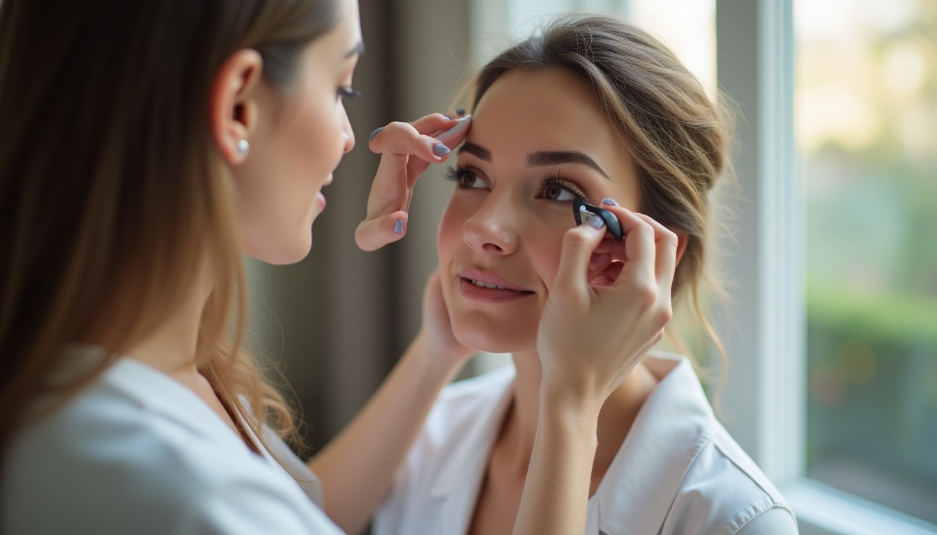 Femeie zâmbitoare cu sprâncene perfect conturate prin micropigmentare în Constanța, evidențiind rezultate naturale