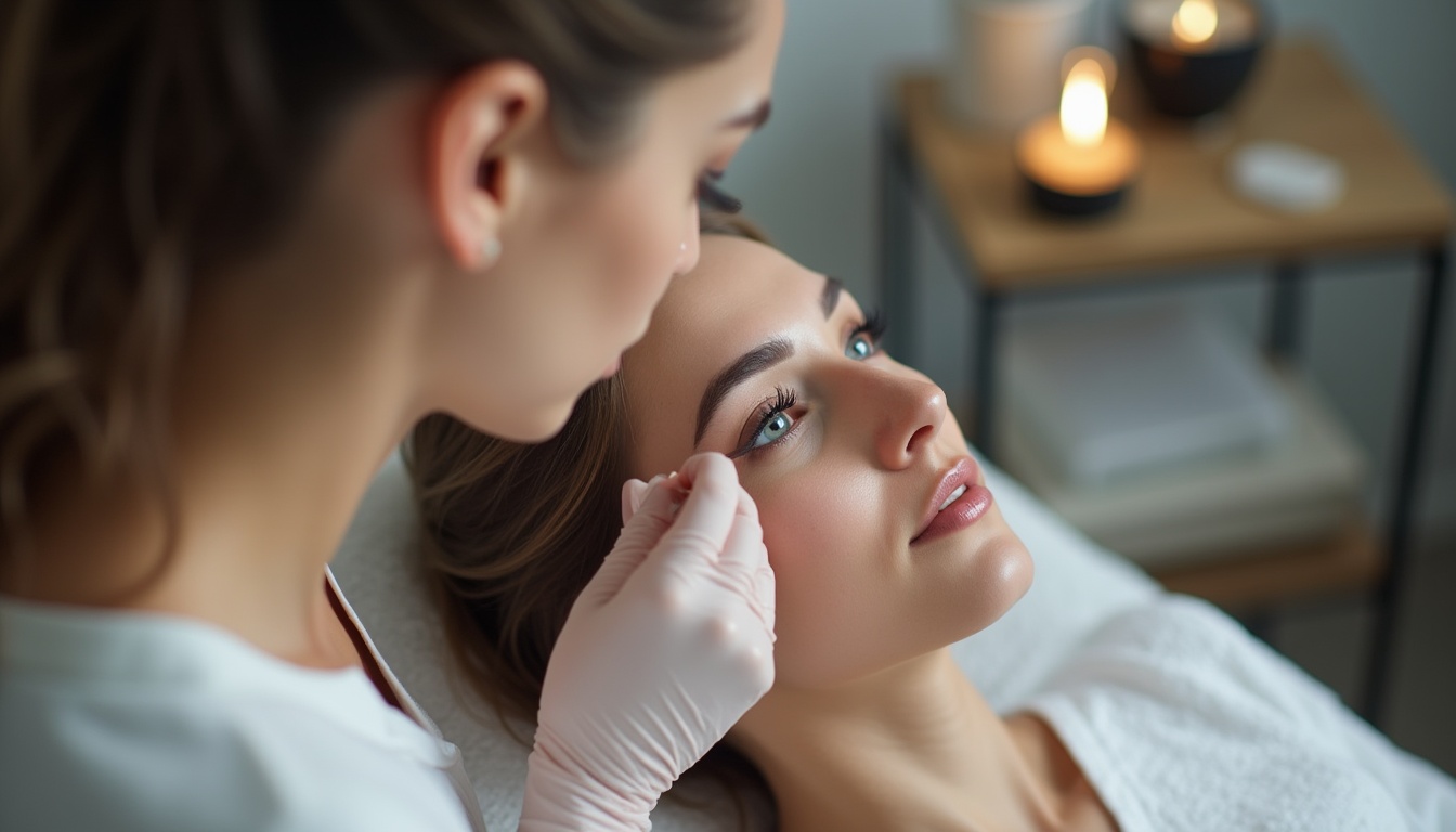 Ochi frumos conturat cu tatuaj semipermanent, reprezentând tendințele din 2026.